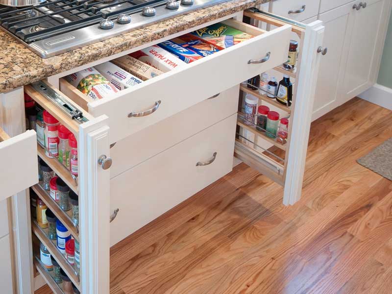 Narrow Pull-Out Drawers