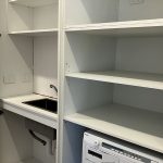laundry in a cupboard