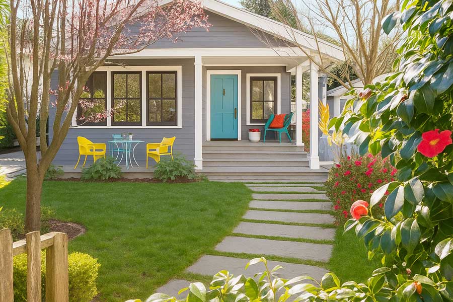 cottagecore house landscaping