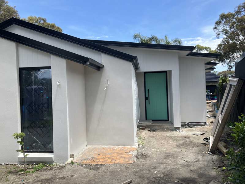 house rendering before and after